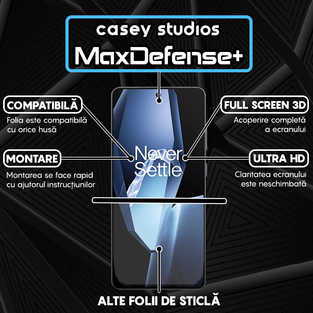 Folie Sticla MaxDefense+ - OnePlus Ace 5 - Clear