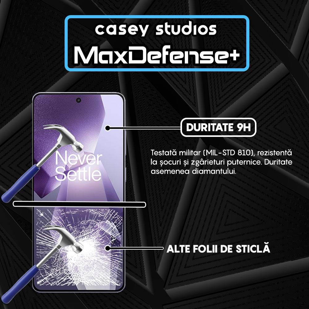 Folie Sticla MaxDefense+ - OnePlus Ace 5 Pro - Negru