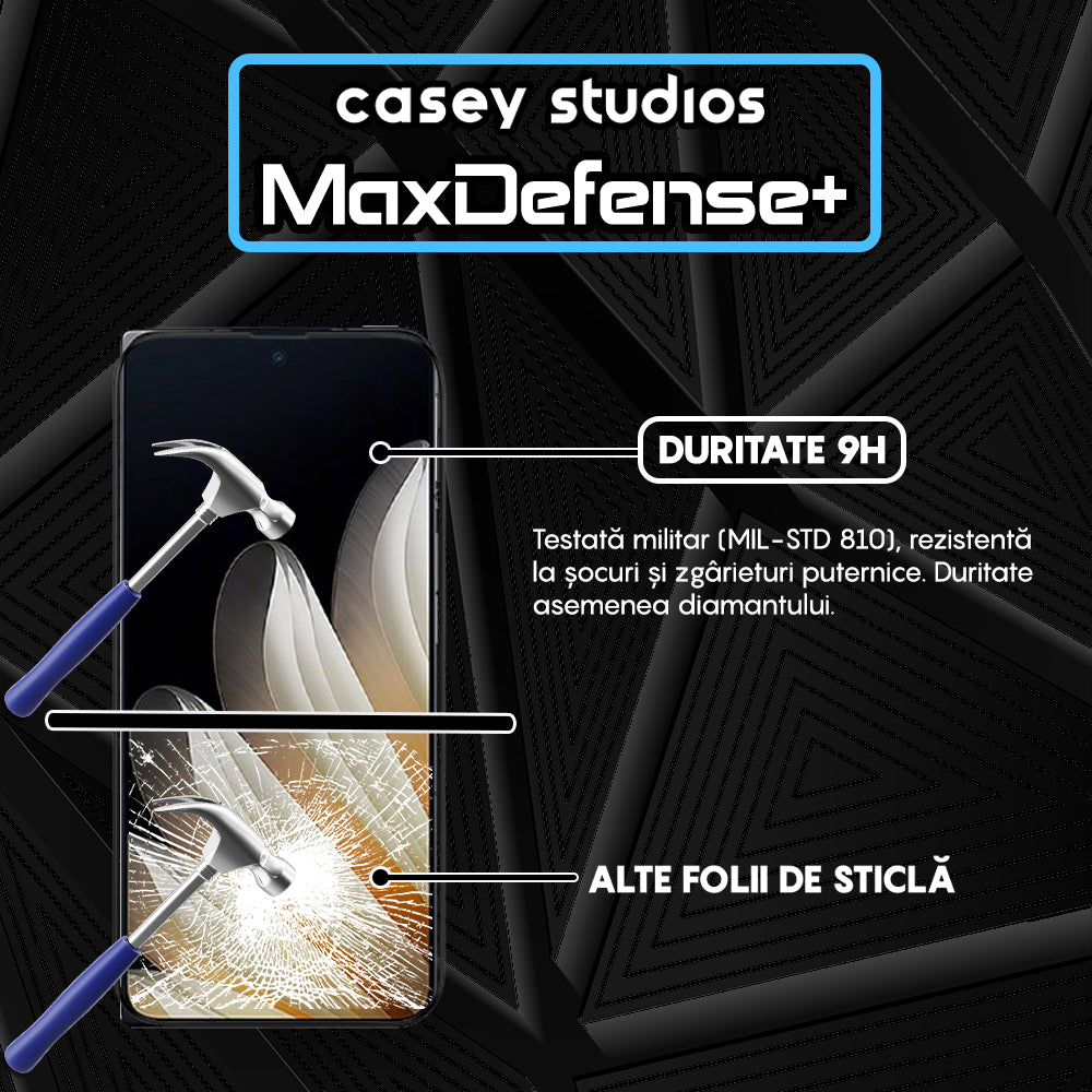 Folie Sticla MaxDefense+ - Oppo Find N5 - Negru