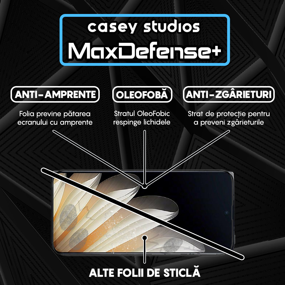 Folie Sticla MaxDefense+ - Oppo Find N5 - Negru