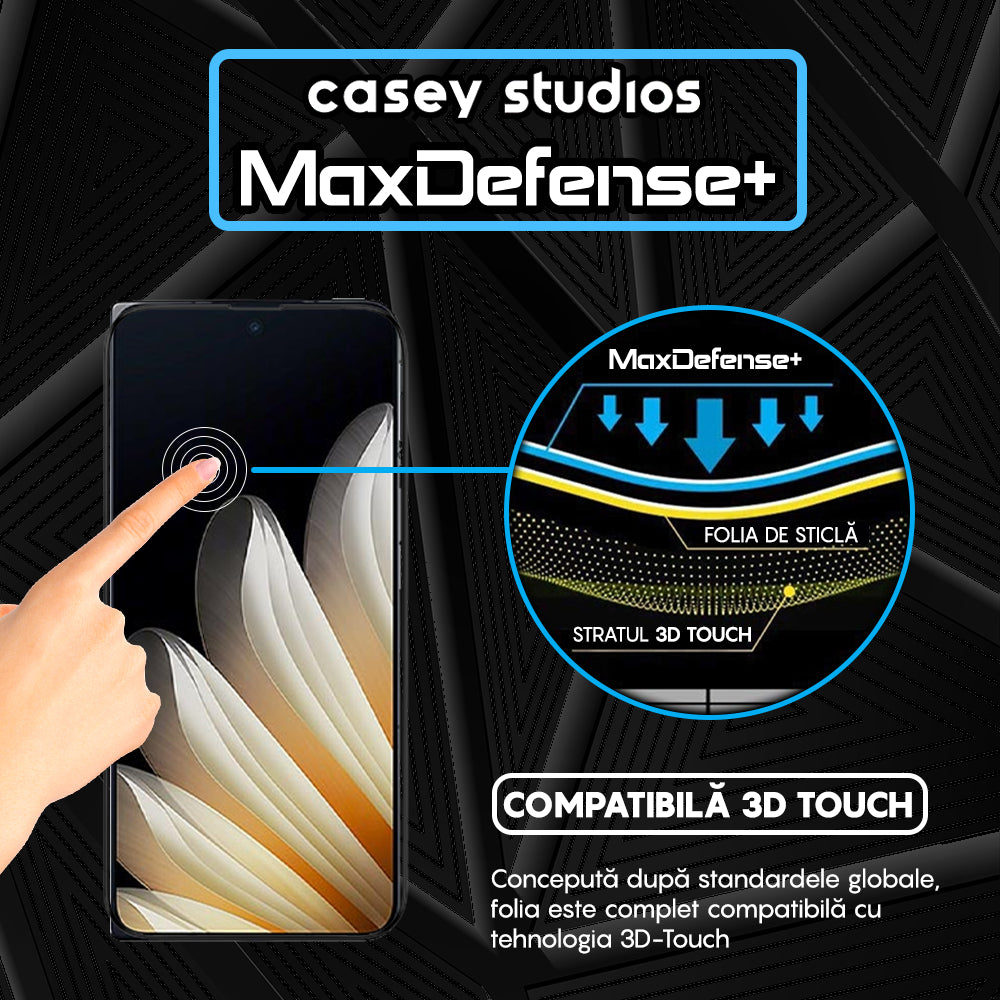 Folie Sticla MaxDefense+ - Oppo Find N5 - Negru