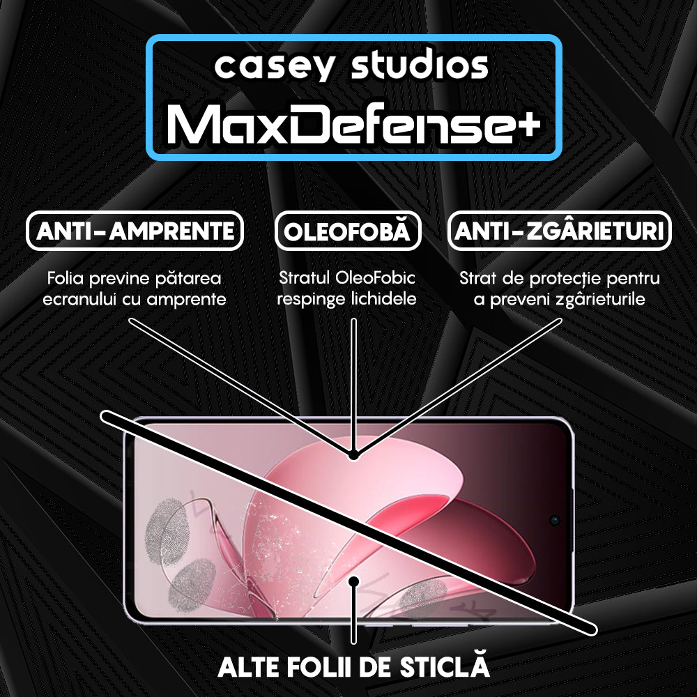 Folie Sticla MaxDefense+ - Oppo Reno13 F 4G - Clear