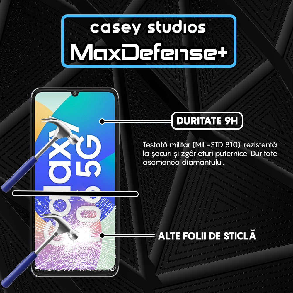 Folie Sticla MaxDefense+ - Samsung Galaxy F06 5G - Negru