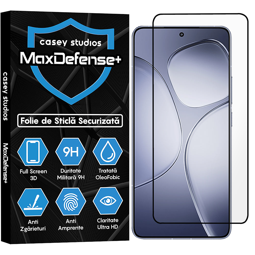 Folie Sticla MaxDefense+ - Xiaomi Redmi K70 Ultra - Negru