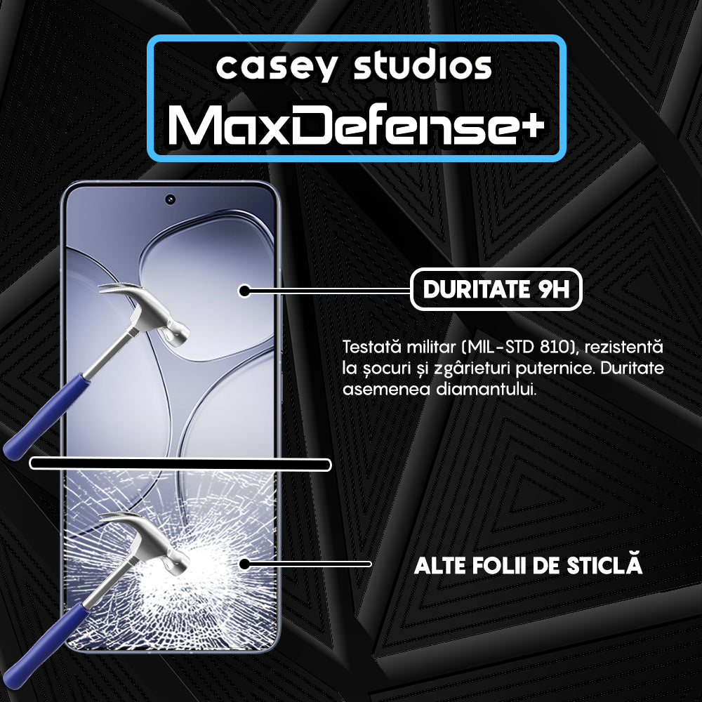 Folie Sticla MaxDefense+ - Xiaomi Redmi K70 Ultra - Negru