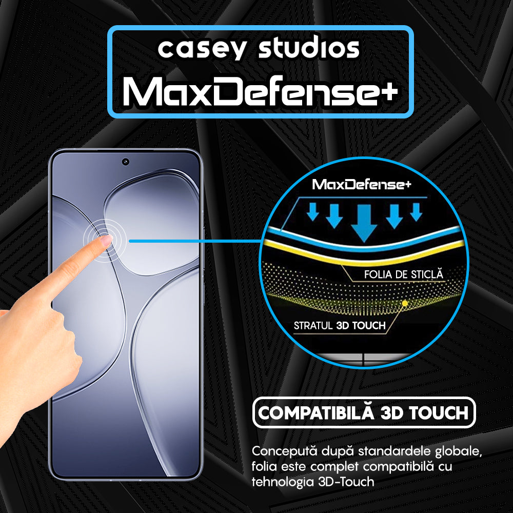 Folie Sticla MaxDefense+ - Xiaomi Redmi K70 Ultra - Negru