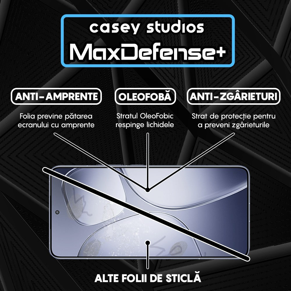 Folie Sticla MaxDefense+ - Xiaomi Redmi K70 Ultra - Negru