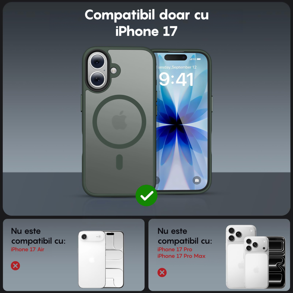 Husa MagSafe - iPhone 17 - Verde Deschis