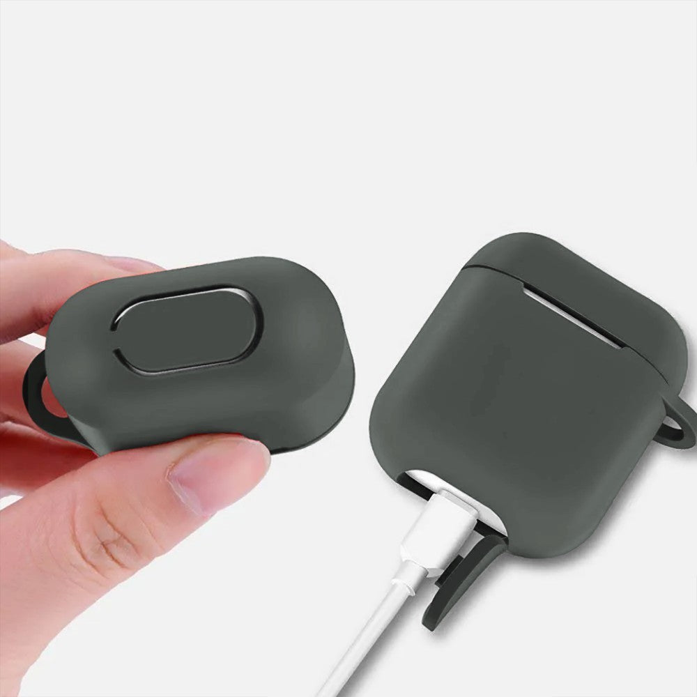 Husa Soft Silicone - AirPods 1/2 - Grey