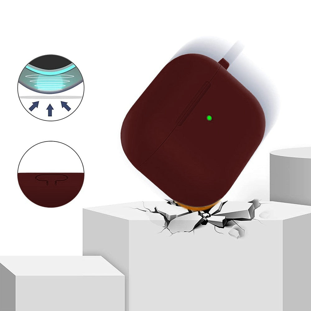 Husa Soft Silicone - AirPods 3 - Burgundy