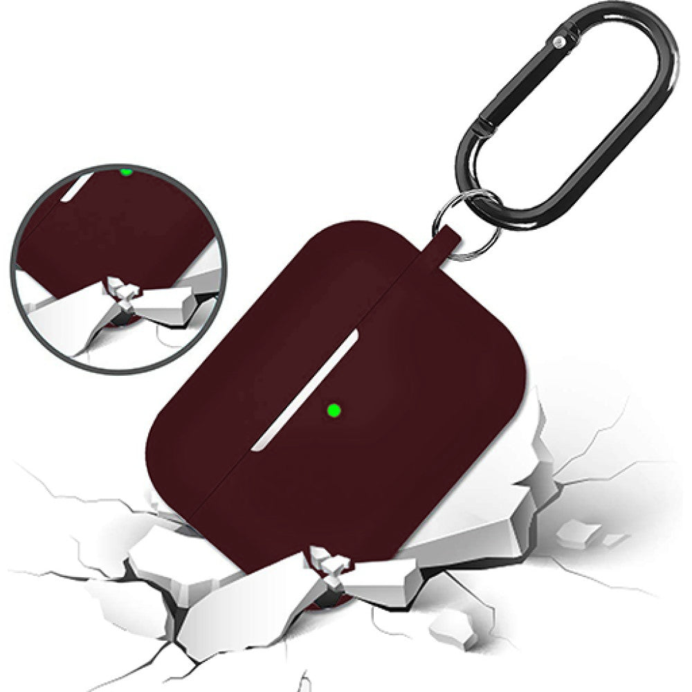 Husa Soft Silicone - AirPods Pro 1/2 - Burgundy