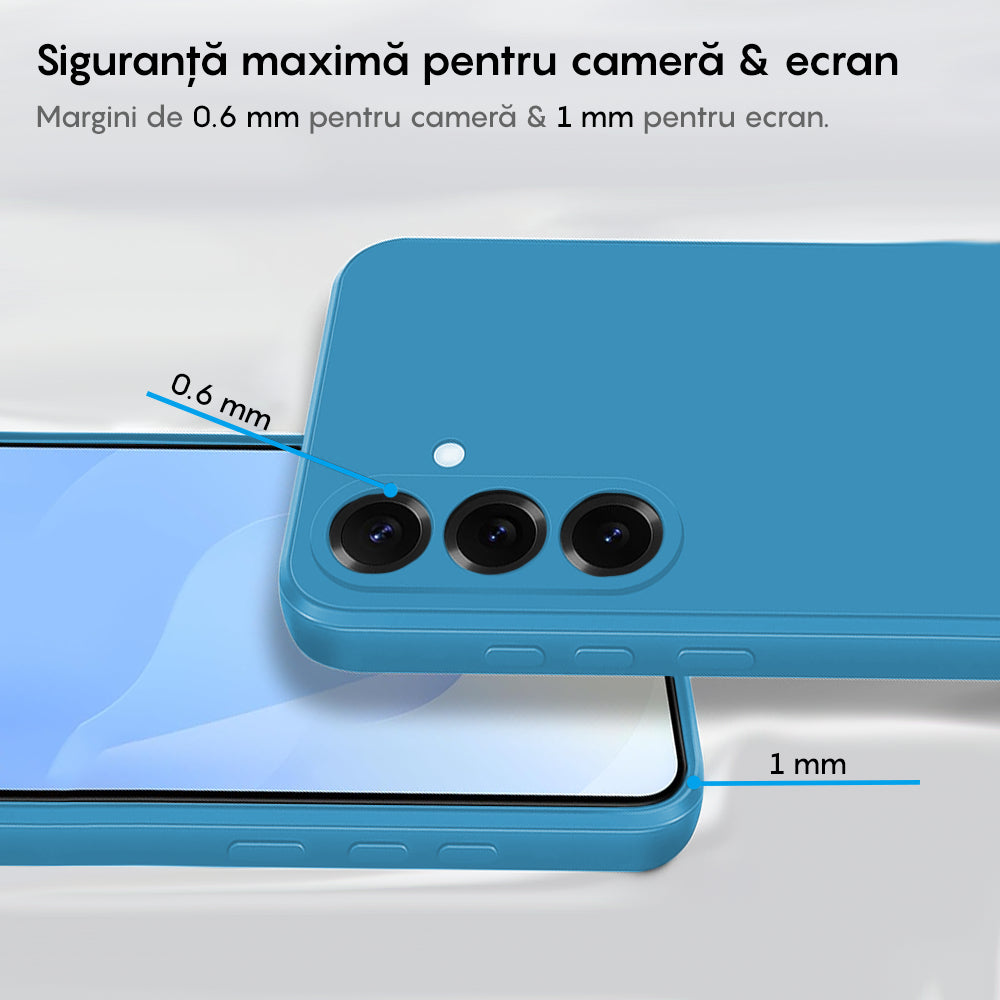 Husa Soft Silicone - Samsung Galaxy S25 Plus - Cadet Blue