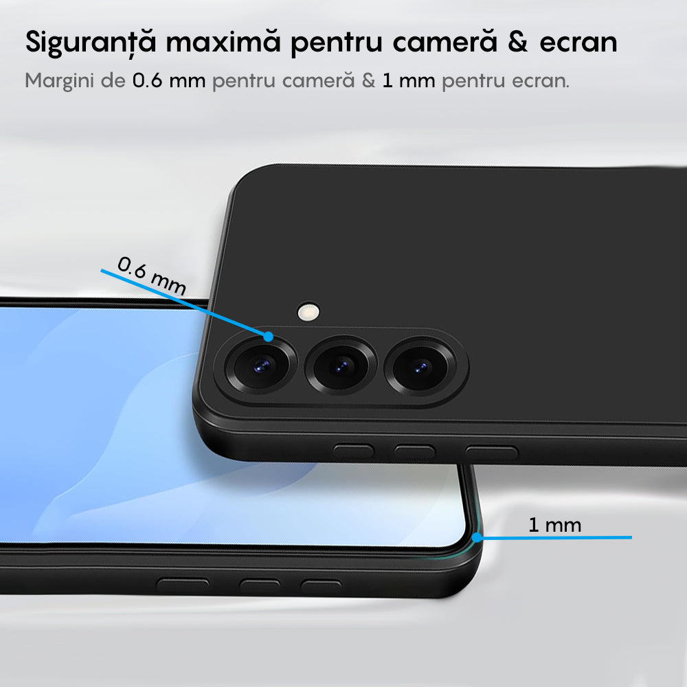 Husa Soft Silicone - Samsung Galaxy S25 Plus - Negru