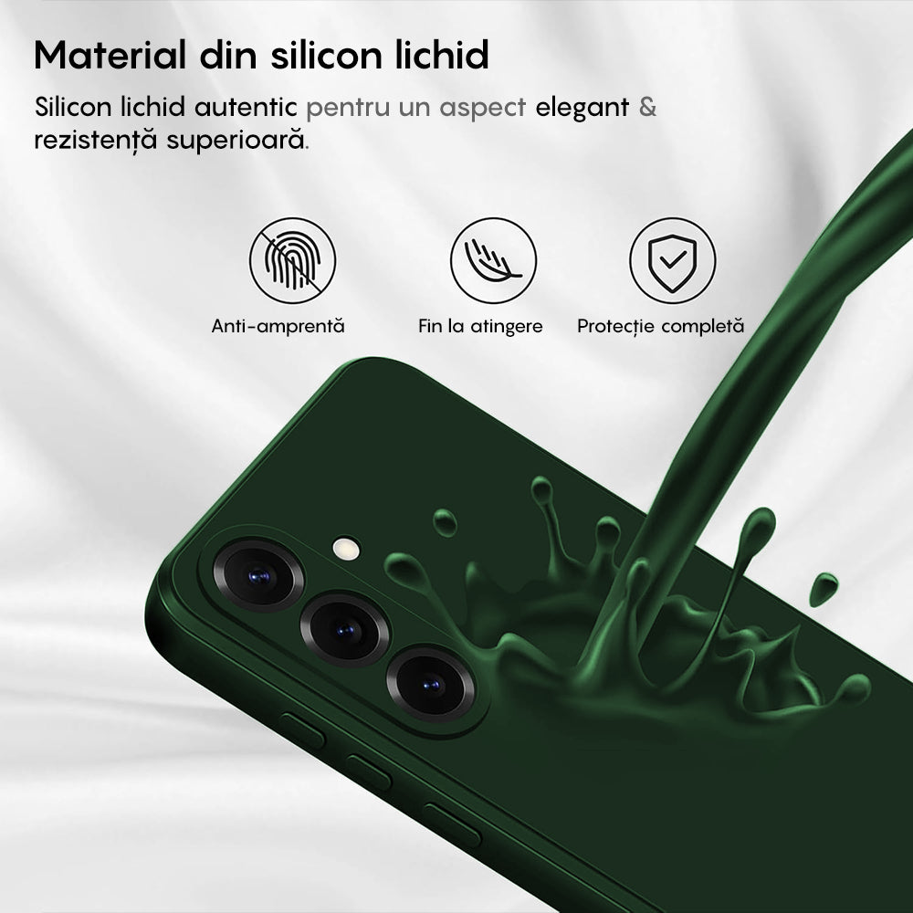 Husa Soft Silicone - Samsung Galaxy S25 Plus - Webster Green