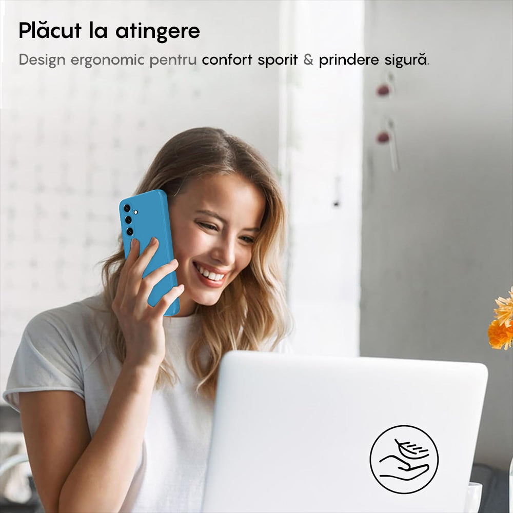 Husa Soft Silicone - Samsung Galaxy S25 Plus - Cadet Blue