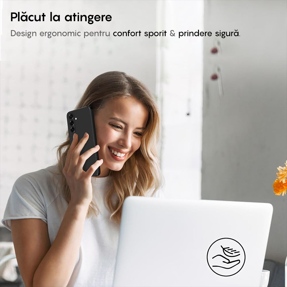 Husa Soft Silicone - Samsung Galaxy S25 - Negru