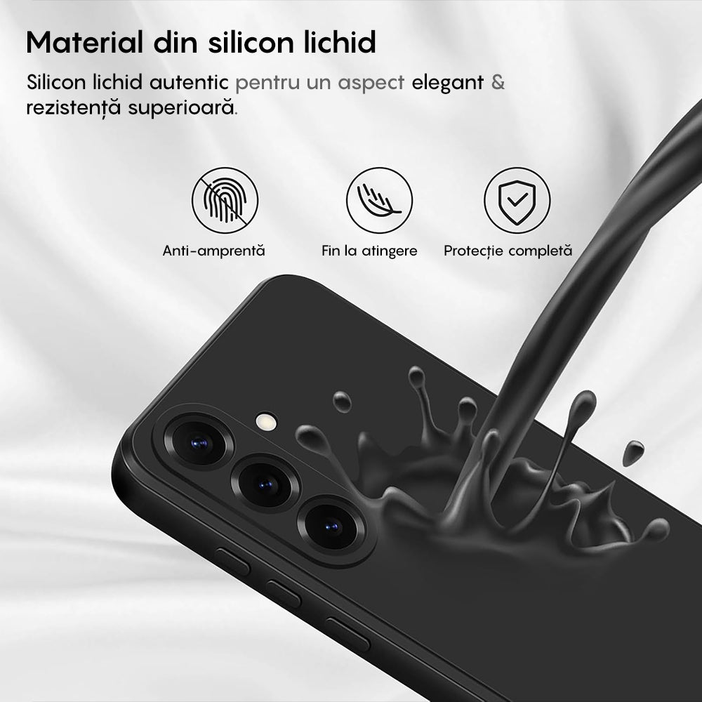 Husa Soft Silicone - Samsung Galaxy S25 - Negru