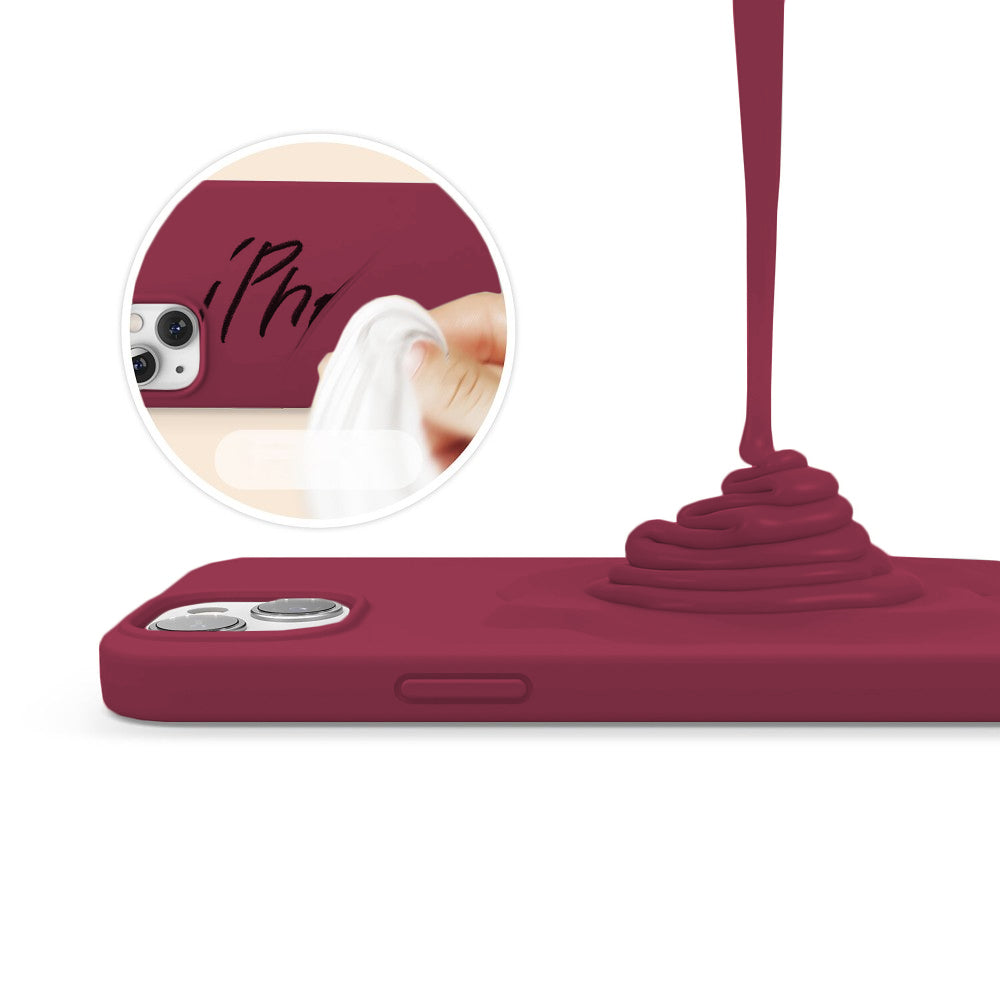 Husa Soft Silicone - iPhone 13 Mini - Burgundy