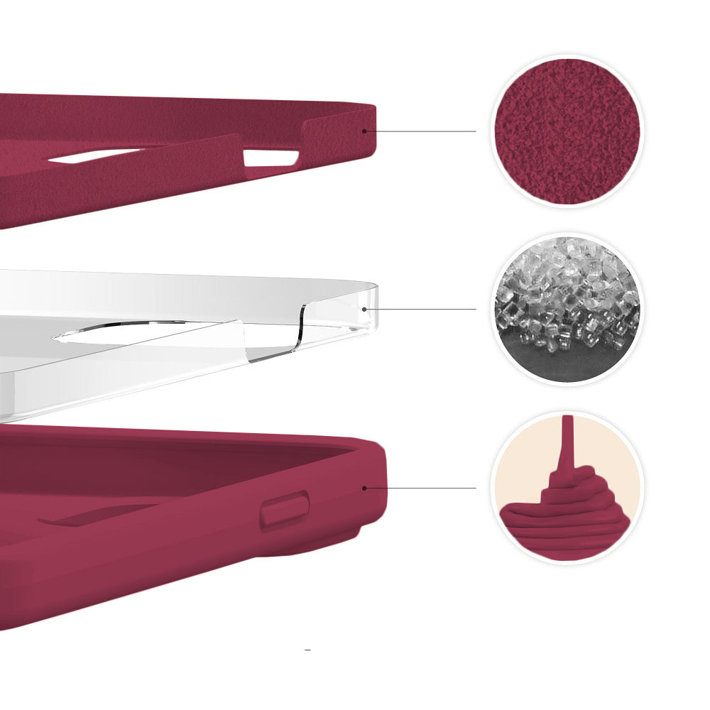 Husa Soft Silicone - iPhone 13 Mini - Burgundy