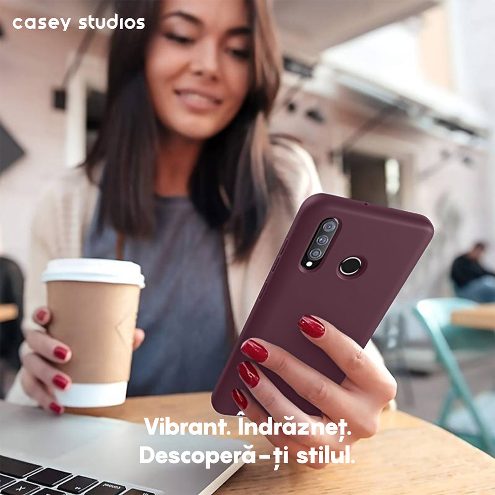 Husa Soft Silicone - Huawei P30 Lite/P30 Lite New Edition - Burgundy