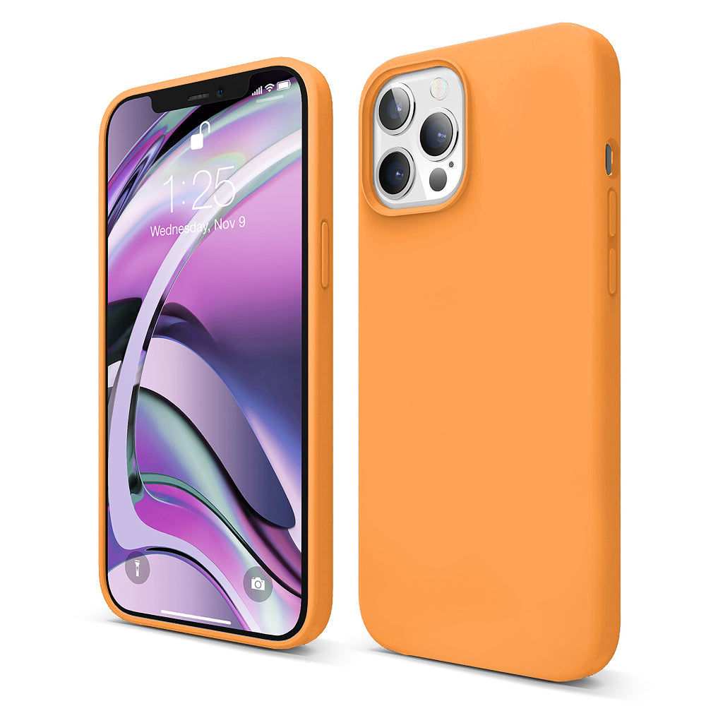 Husa Soft Silicone - iPhone 12/12 Pro - Nectarine