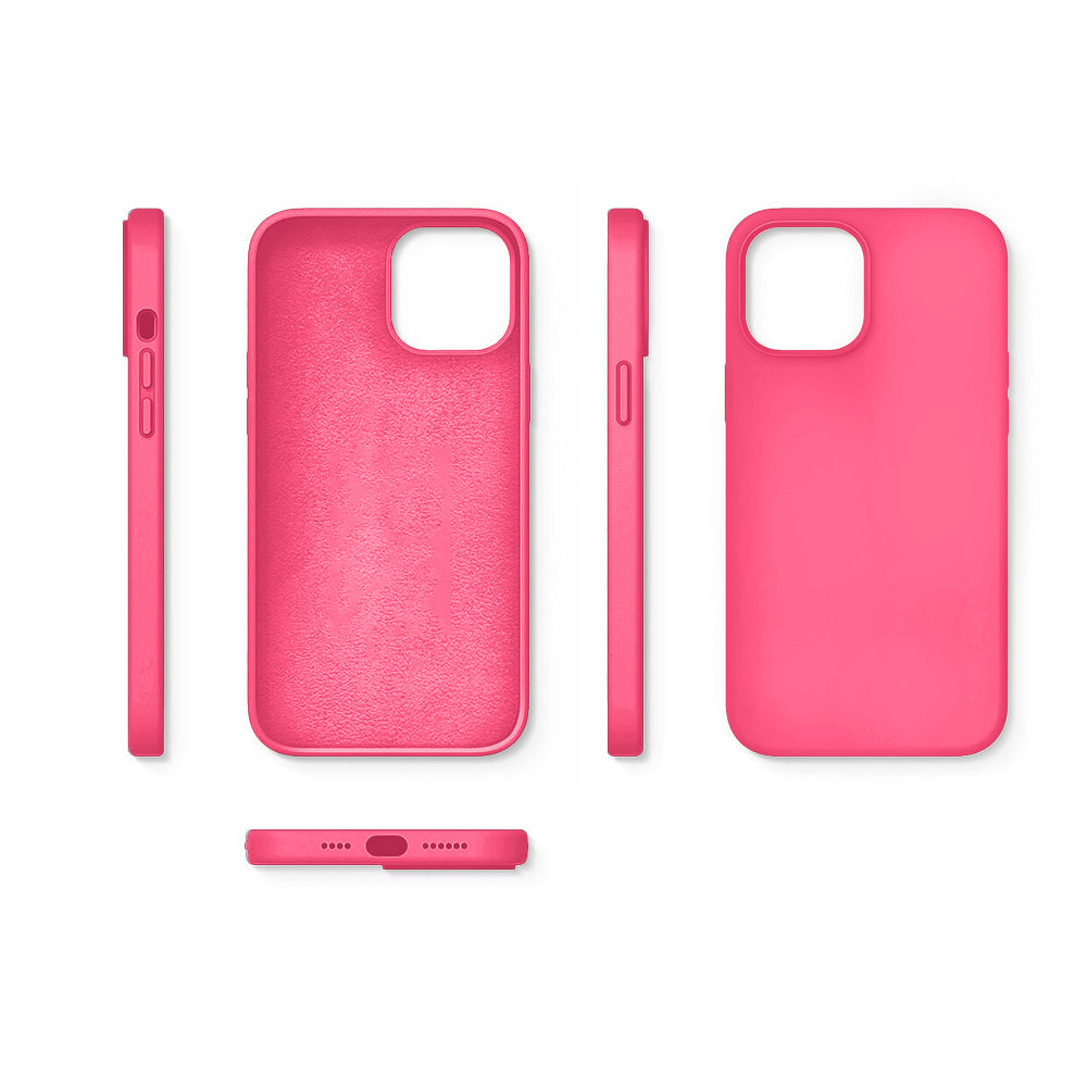 Husa Soft Silicone - iPhone 12/12 Pro - Fuchsia