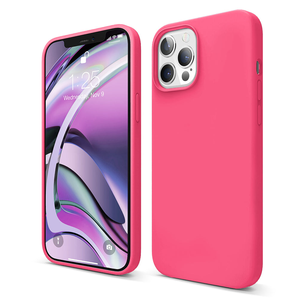 Husa Soft Silicone - iPhone 12/12 Pro - Fuchsia