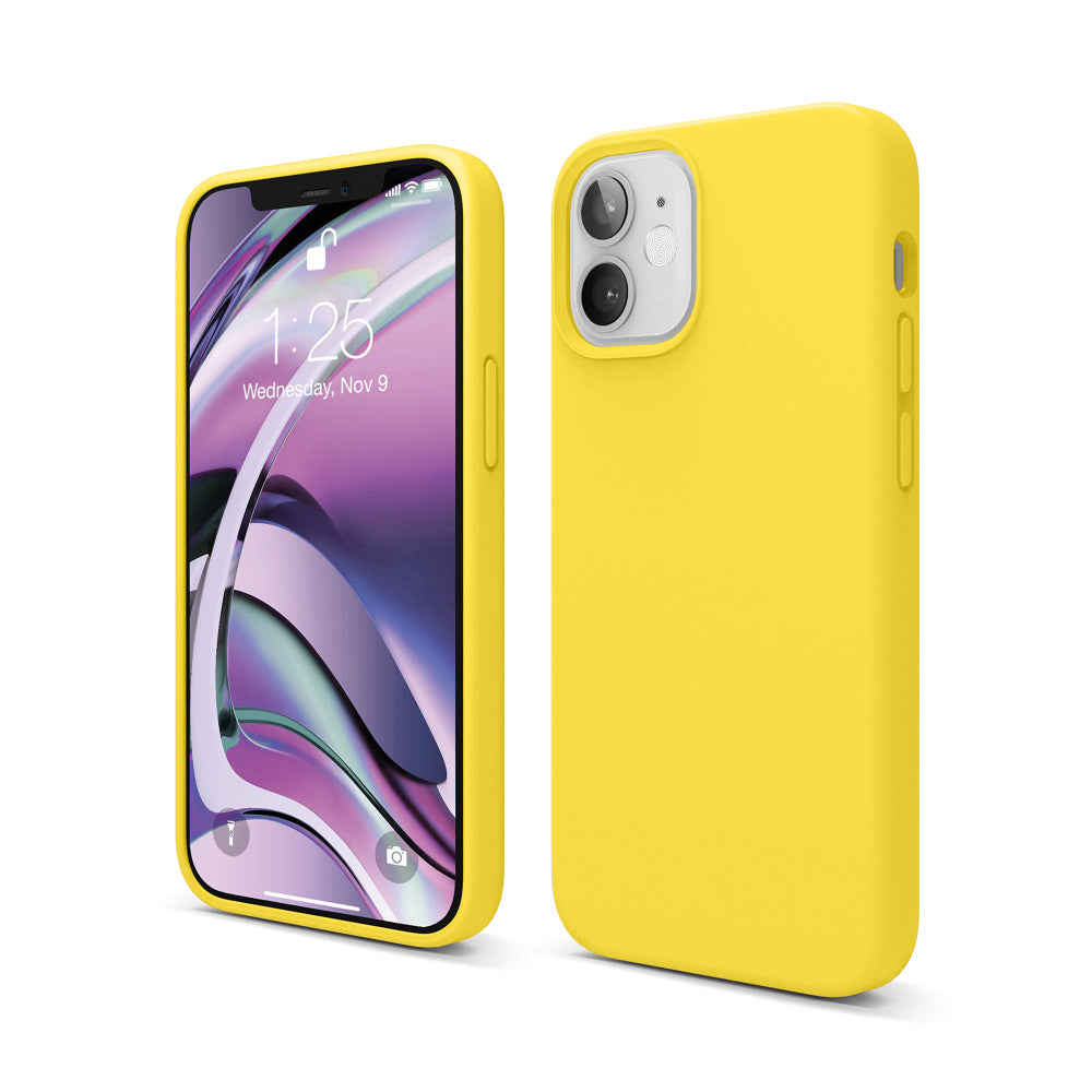 Husa Soft Silicone - iPhone 12 Mini - Yellow
