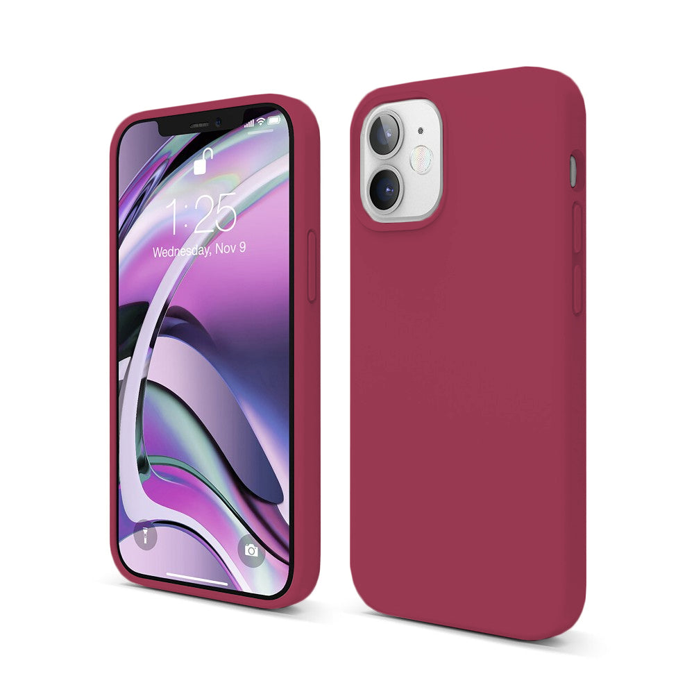 Husa Soft Silicone - iPhone 12 Mini - Burgundy