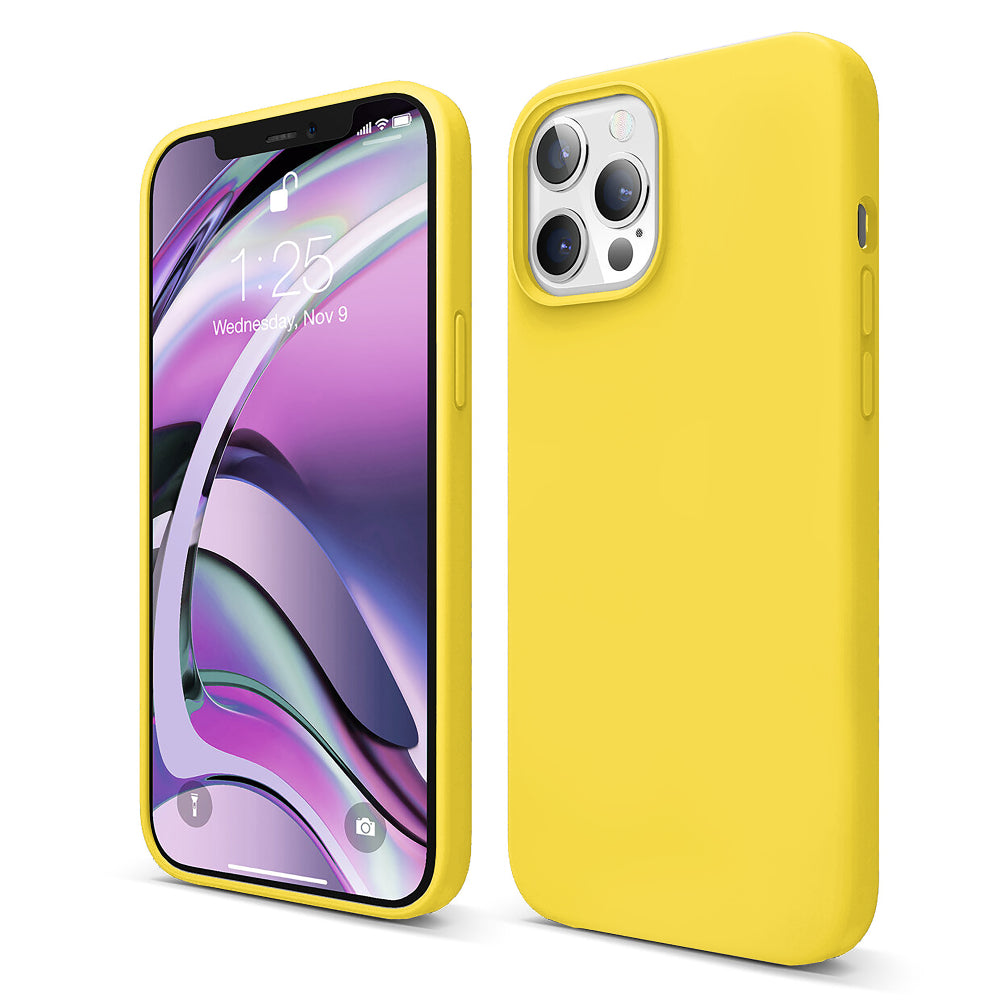 Husa Soft Silicone - iPhone 12 Pro Max - Yellow