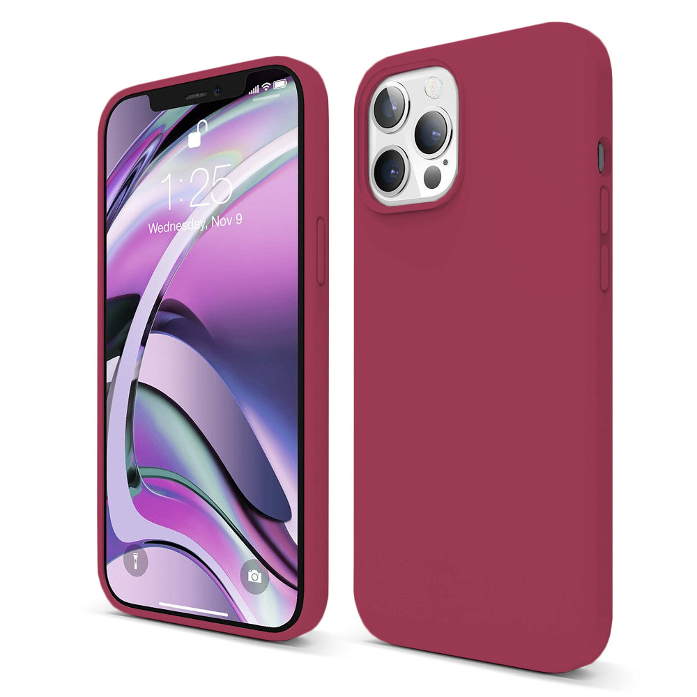 Husa Soft Silicone - iPhone 12 Pro Max - Burgundy