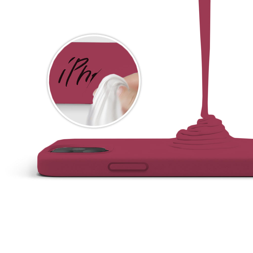 Husa Soft Silicone - iPhone 12 Pro Max - Burgundy