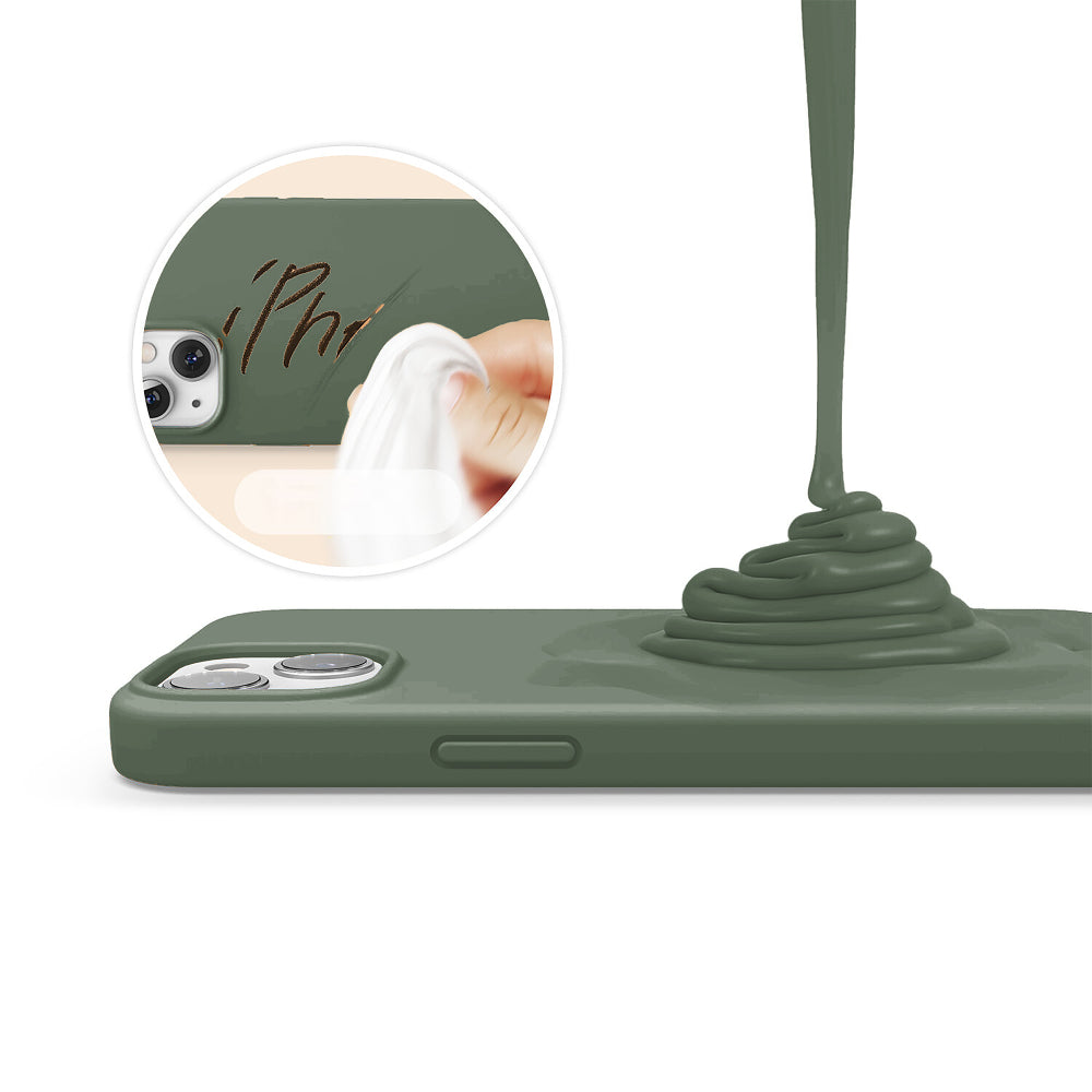 Husa Soft Silicone - iPhone 13 Mini - Webster Green
