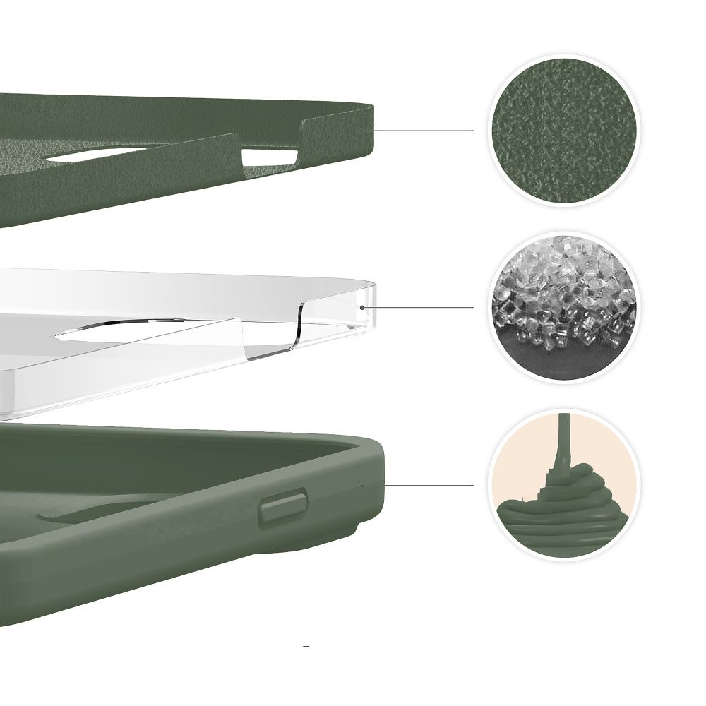 Husa Soft Silicone - iPhone 13 Mini - Webster Green