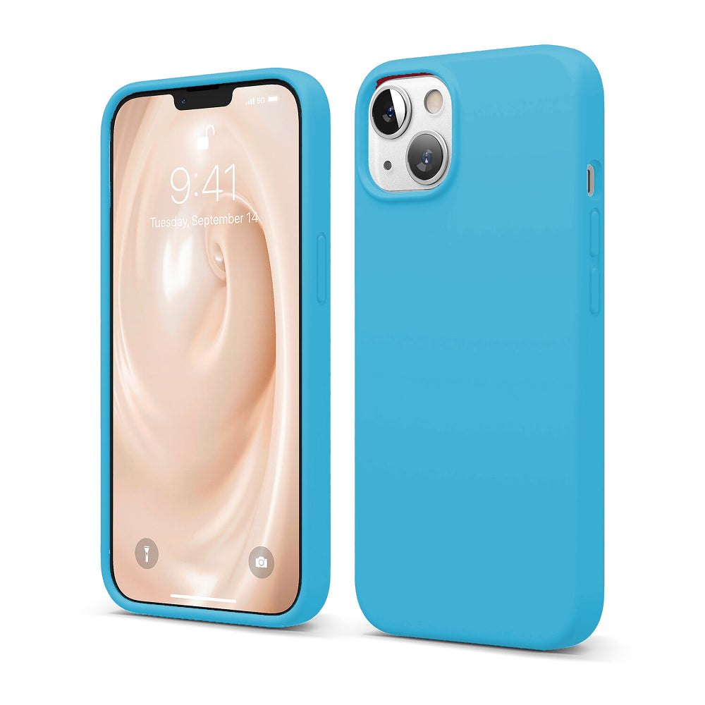 Husa Soft Silicone - iPhone 13 Mini - Cadet Blue