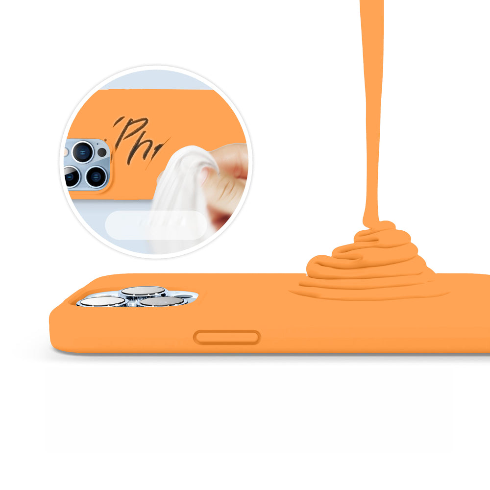 Husa Soft Silicone - iPhone 13 Pro - Nectarine