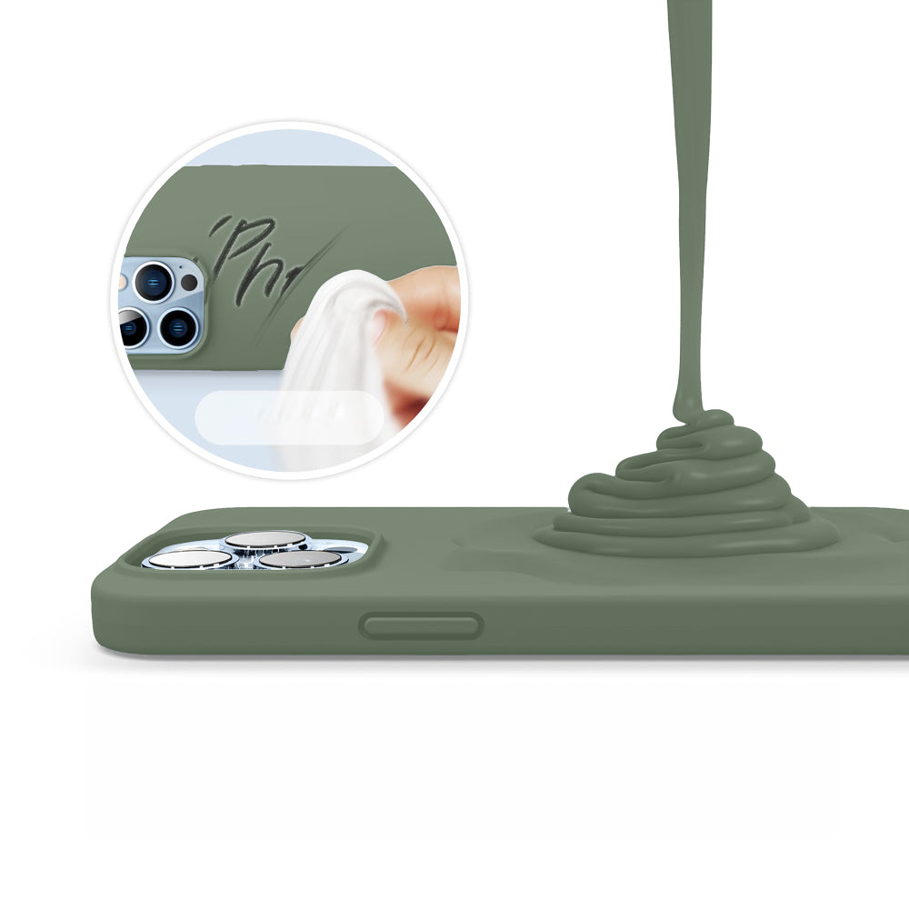 Husa Soft Silicone - iPhone 13 Pro - Webster Green