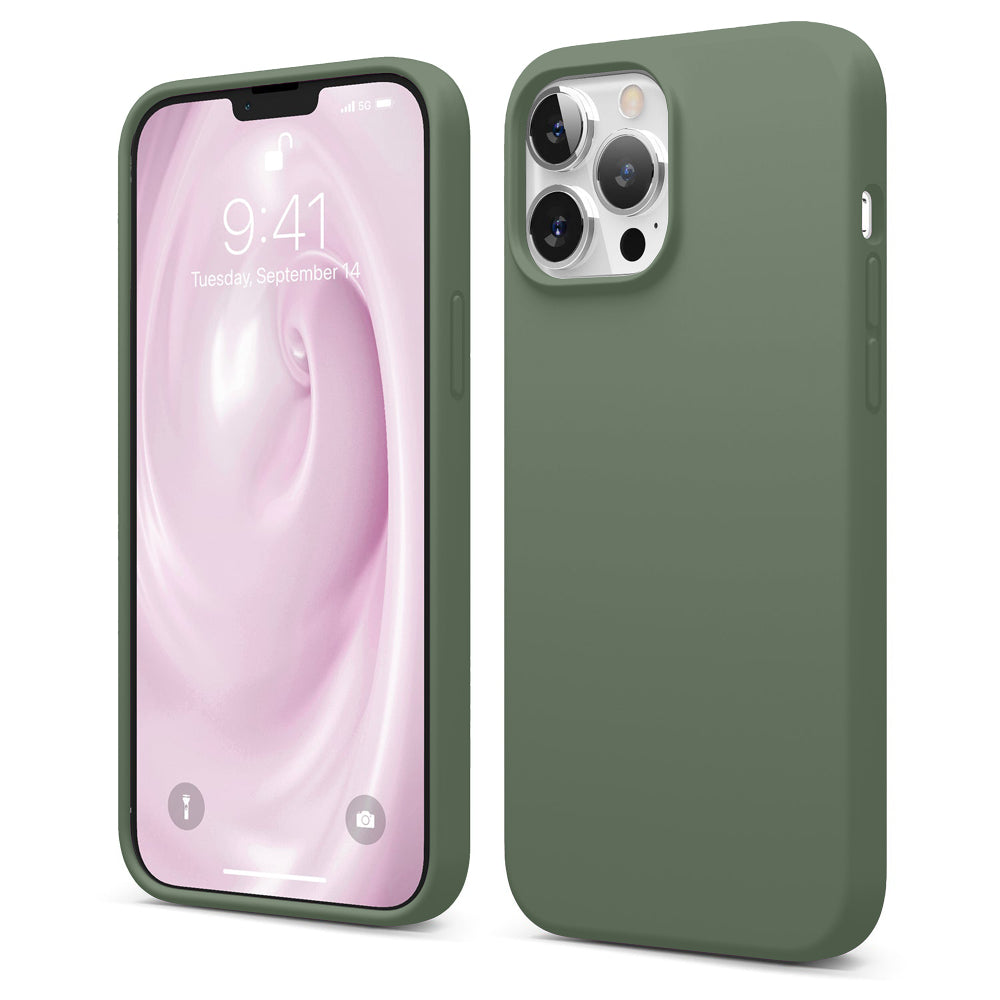 Husa Soft Silicone - iPhone 13 Pro - Webster Green