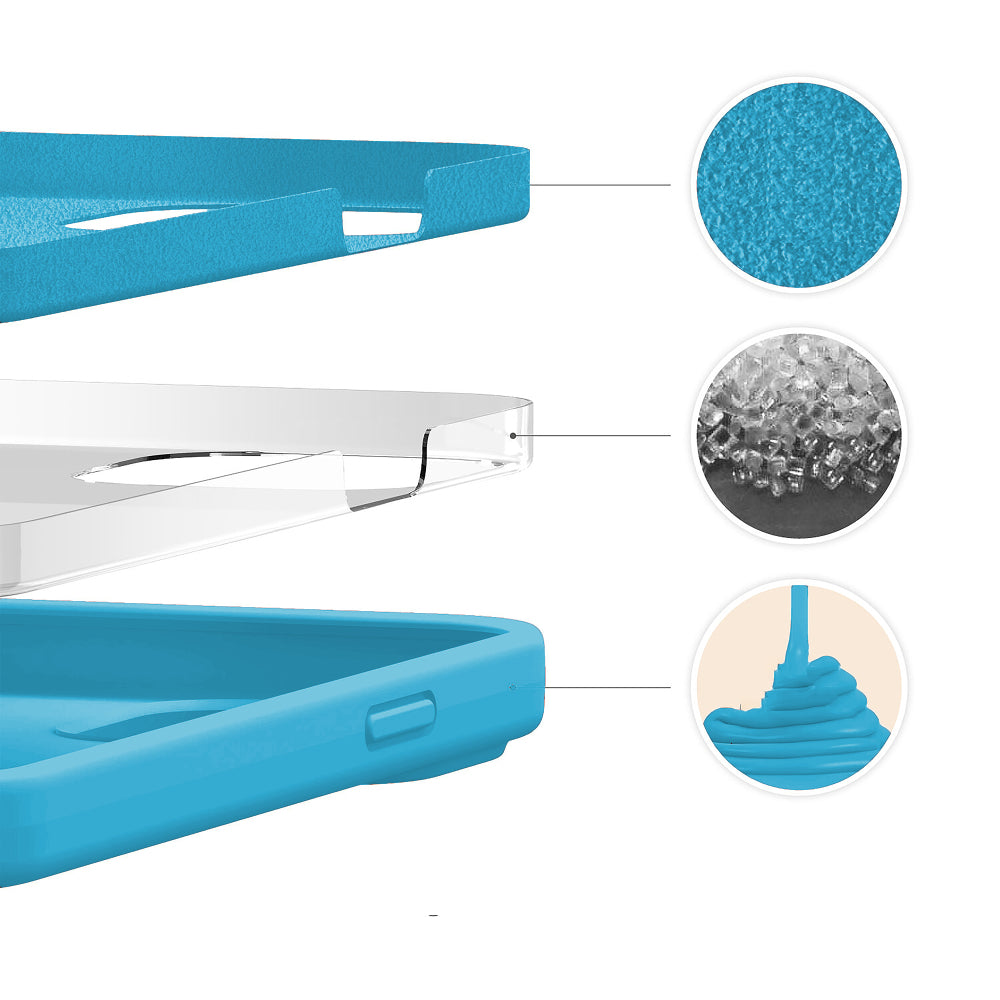 Husa Soft Silicone - iPhone 13 Pro - Cadet Blue