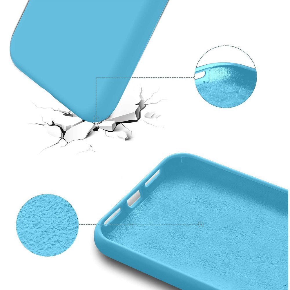 Husa Soft Silicone - iPhone 13 Pro - Acid Blue