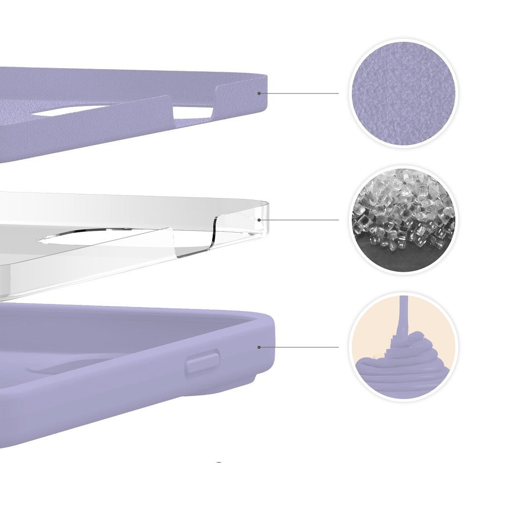 Husa Soft Silicone - iPhone 13 Pro - Light Lilac