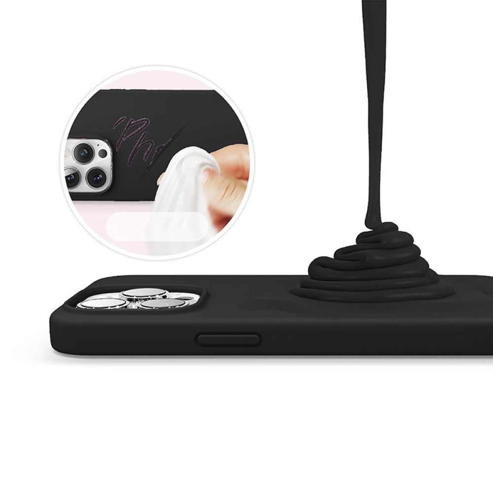 Husa Soft Silicone - iPhone 13 Pro - Negru