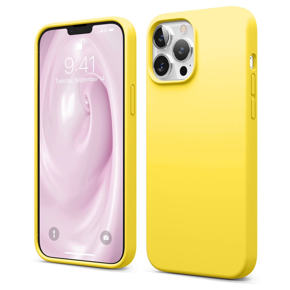 Husa Soft Silicone - iPhone 13 Pro Max - Yellow