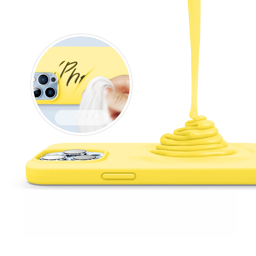 Husa Soft Silicone - iPhone 13 Pro Max - Yellow