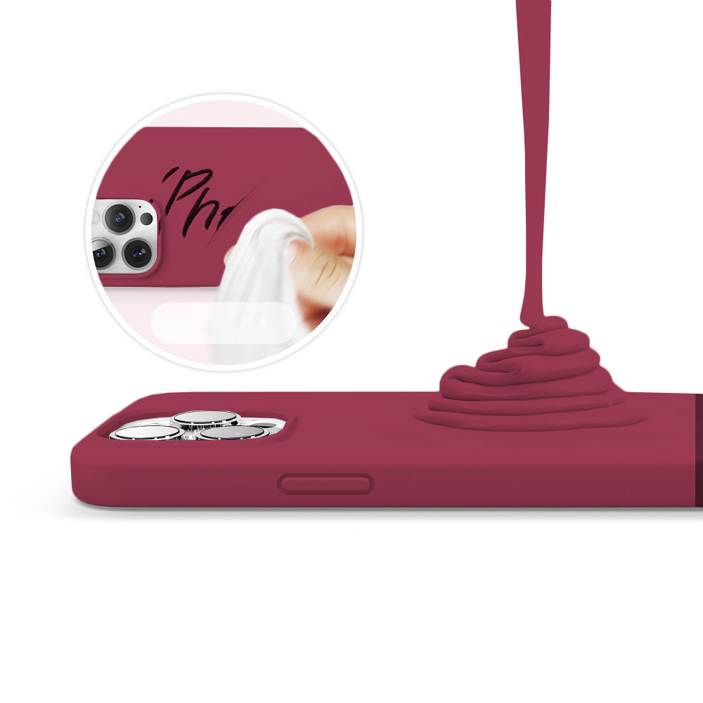 Husa Soft Silicone - iPhone 13 Pro Max - Burgundy