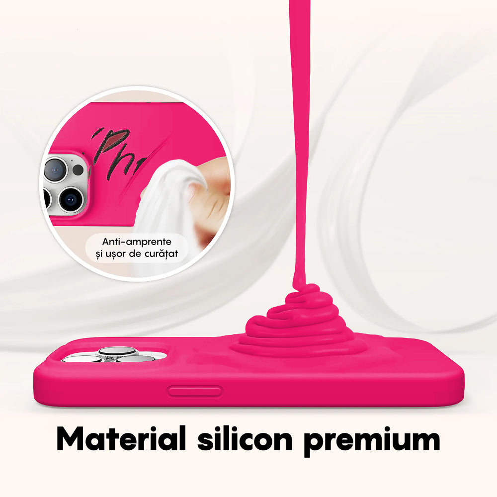 Husa Soft Silicone - iPhone 14 - Fuchsia