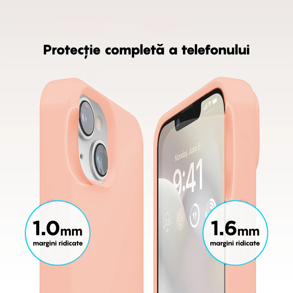 Husa Soft Silicone - iPhone 14 Plus - Pink Sand