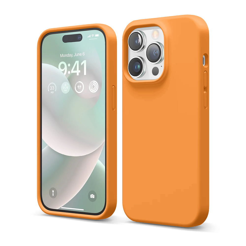 Husa Soft Silicone - iPhone 14 Pro - Nectarine