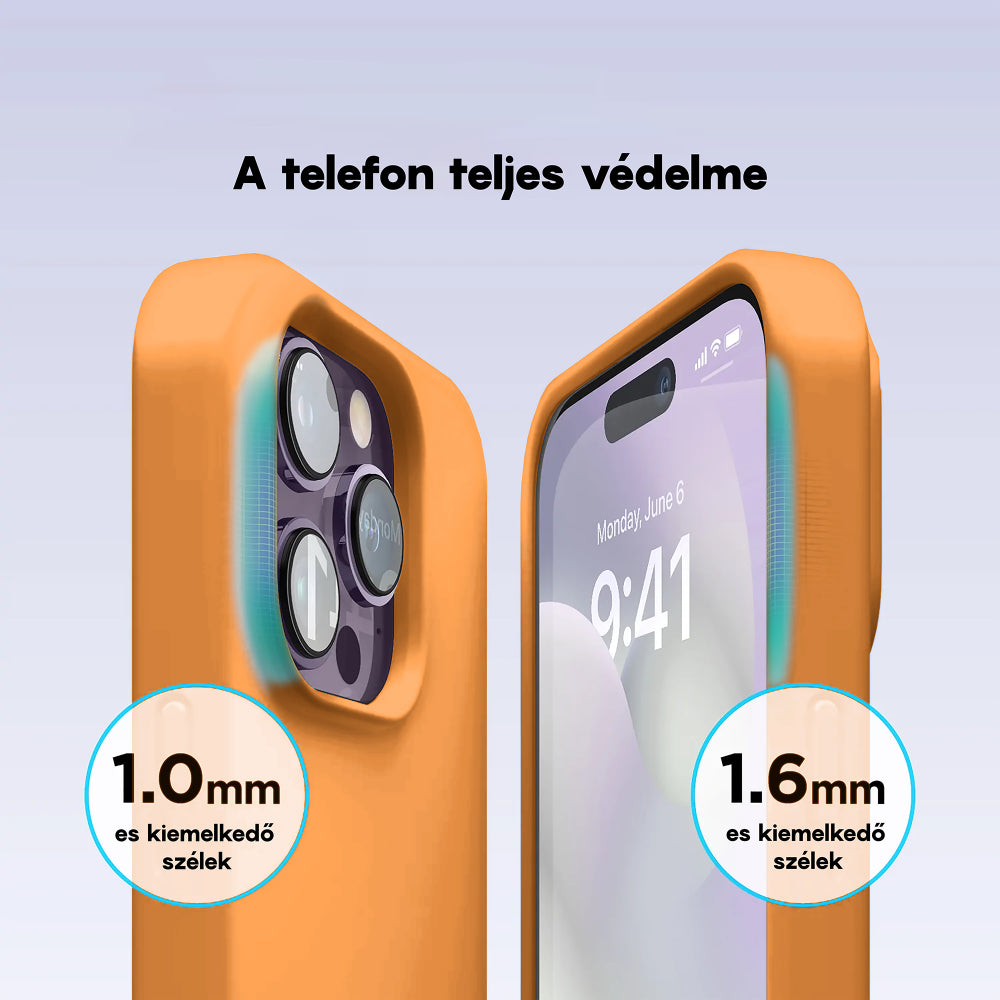 Husa Soft Silicone - iPhone 14 Pro - Nectarine