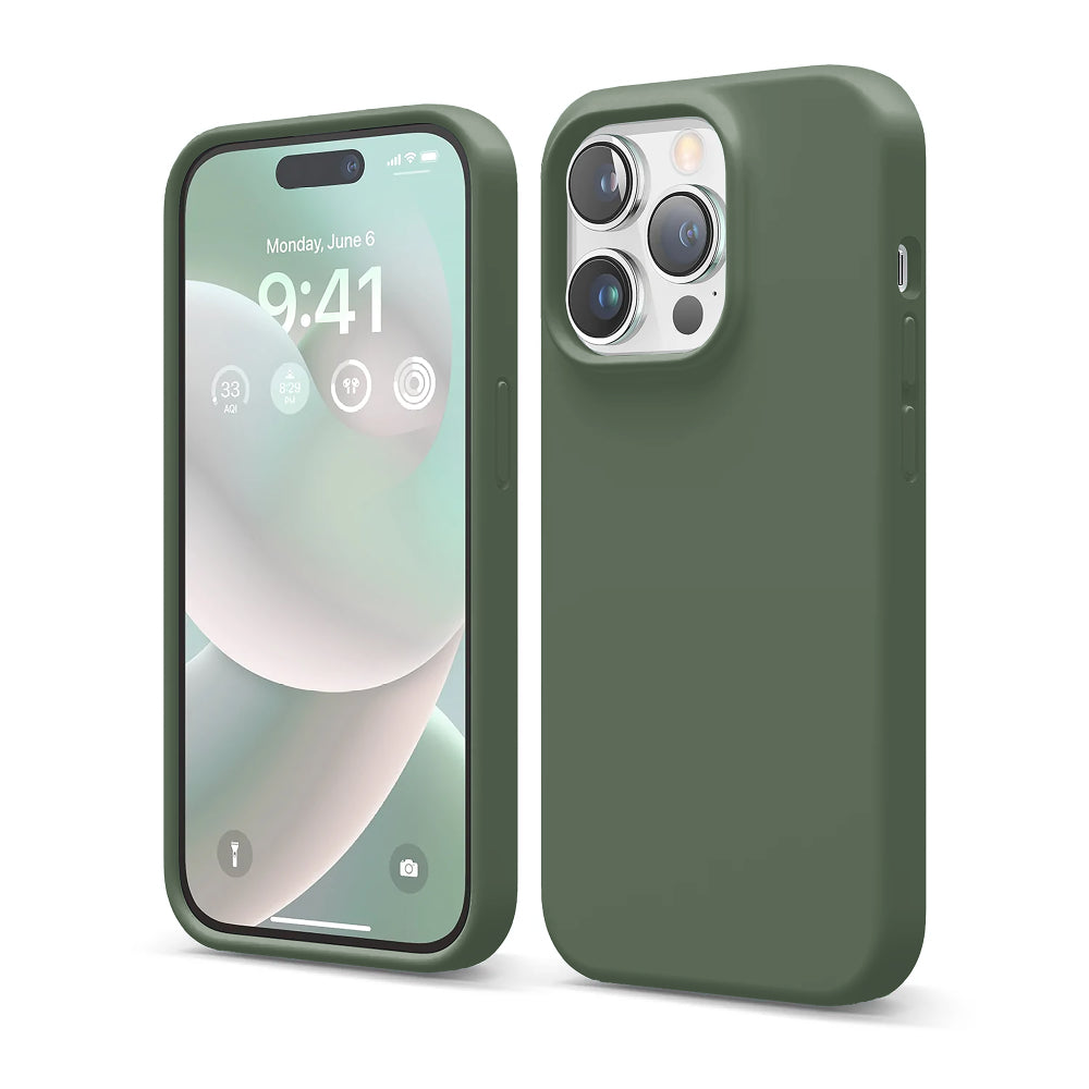Husa Soft Silicone - iPhone 14 Pro - Webster Green